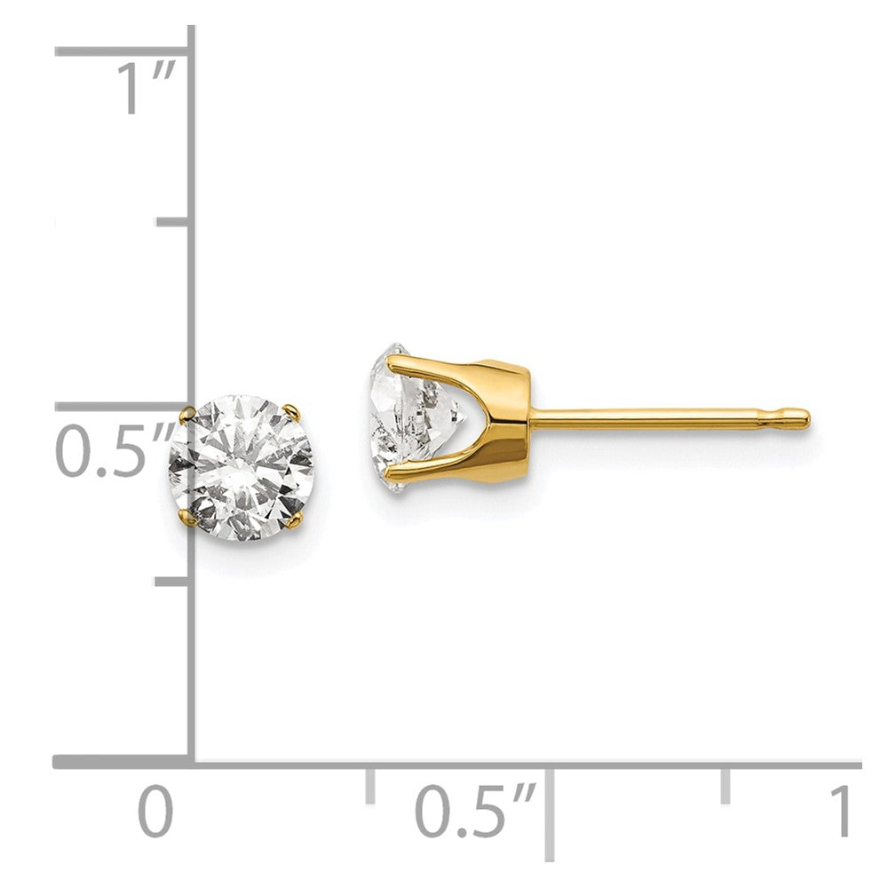 14K Gelbgold 14ky 1.00ct. I2 K L Diamant Ohrstecker Push auf Ohrstecker