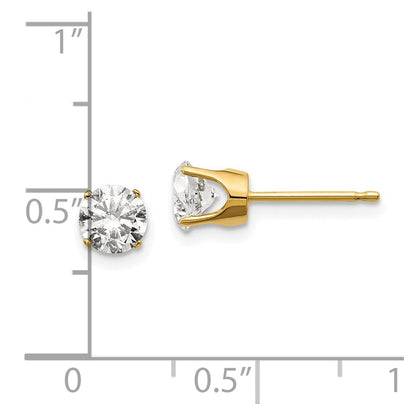 14K Gelbgold 14y 1.00ct. I1 J K Diamant Ohrstecker Push auf Ohrstecker