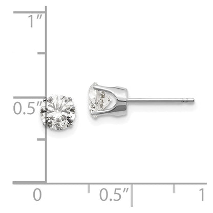 14K Weißgold 14kw 1.00ct. I2 K L Diamant Ohrstecker Push auf Ohrstecker
