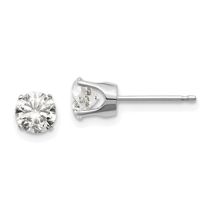 14K Weißgold 14kw 1.00ct. I2 K L Diamant Ohrstecker Push auf Ohrstecker