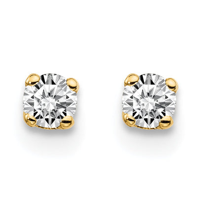 14 Karat 585 Diamant-Ohrstecker mit 0,15 ct., I2, K L, Push-on-Verschluss