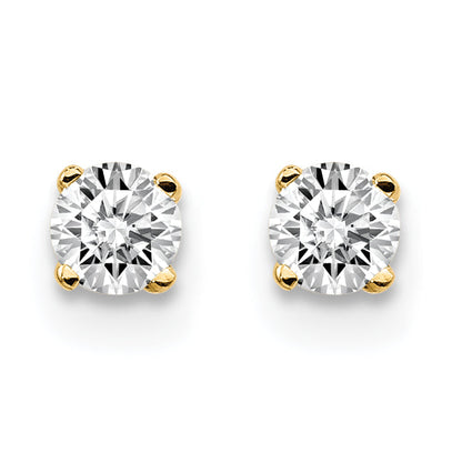 14 Karat 0,20 ct. I2 K-L Diamant-Ohrstecker mit Steckverschluss
