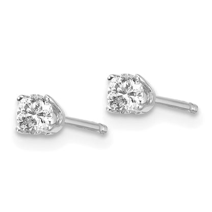14K Weißgold 14kw.20ct I2 K L Diamant Ohrstecker Push auf Ohrstecker
