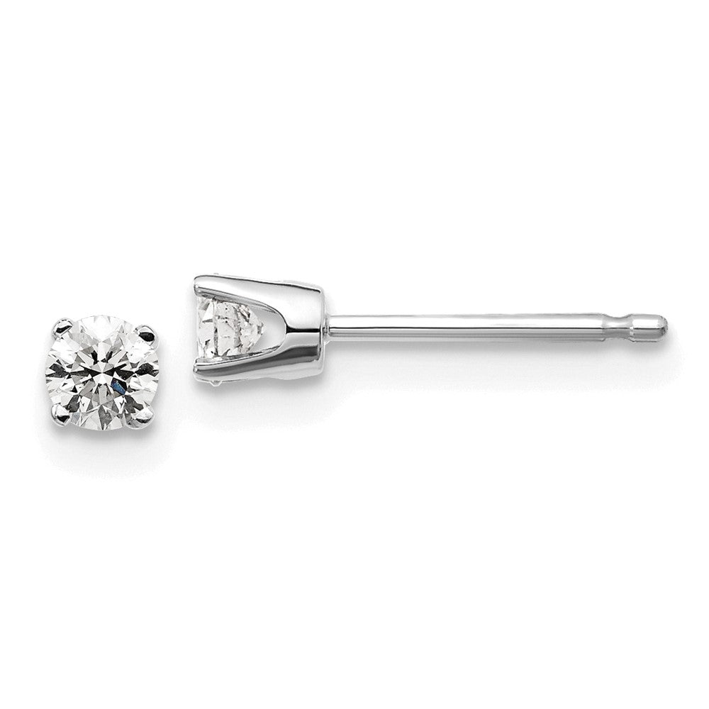 14K Weißgold 14kw.20ct I2 K L Diamant Ohrstecker Push auf Ohrstecker