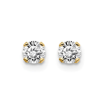 14 Karat Gelbgold Diamant-Ohrstecker mit Steckverschluss, 0,30 ct., I2, K-L