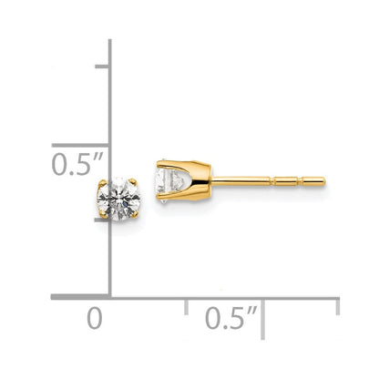 14K Diamant-Ohrstecker mit .40 ct. Gesamtgewicht, I2, K-L und Steckverschluss