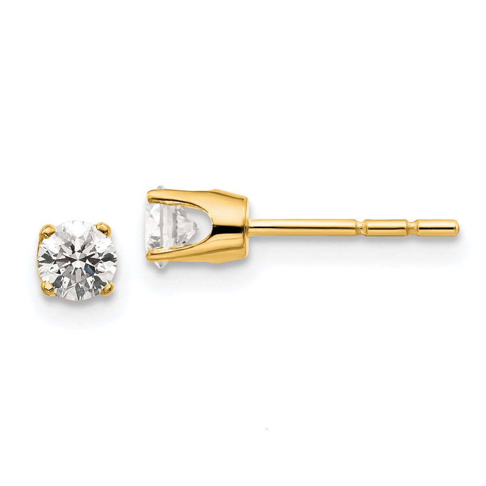 14K Diamant-Ohrstecker mit .40 ct. Gesamtgewicht, I2, K-L und Steckverschluss