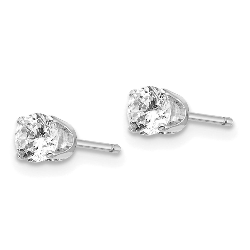 14K Weißgold 0,50 ct. I2 K L Diamant-Ohrstecker mit Steckverschluss