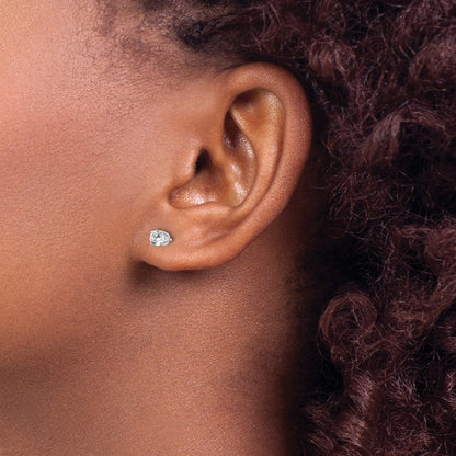 14K Weißgold 0,50 ct. I2 K L Diamant-Ohrstecker mit Steckverschluss
