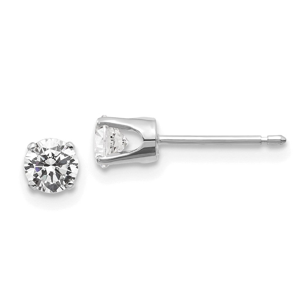 14K Weißgold 0,50 ct. I2 K L Diamant-Ohrstecker mit Steckverschluss