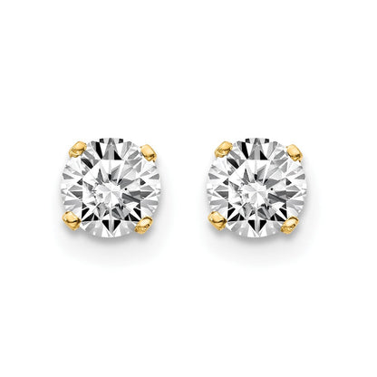 14K Gelbgold 14ky.70ct. I2 K L Diamant Ohrstecker Push auf Ohrstecker