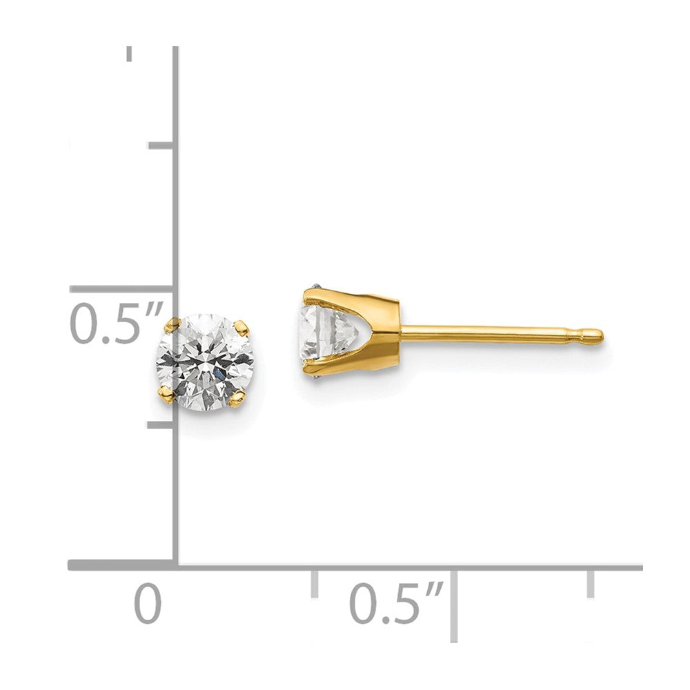 14K Gelbgold 14ky.70ct. I2 K L Diamant Ohrstecker Push auf Ohrstecker