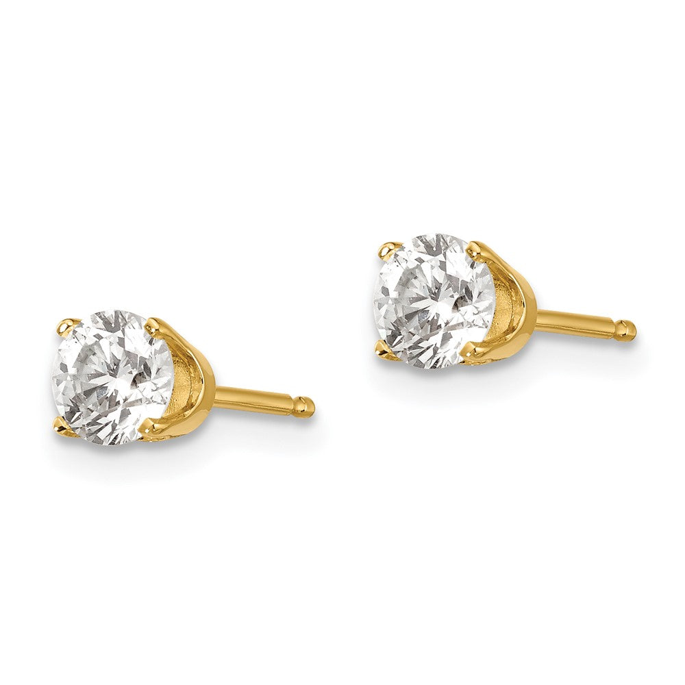 14K Gelbgold 14ky.75ct. I2 K L Diamant Ohrstecker Push auf Ohrstecker