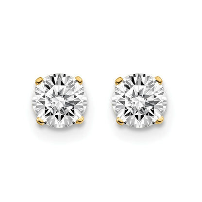 14K Gelbgold 14ky.75ct. I2 K L Diamant Ohrstecker Push auf Ohrstecker