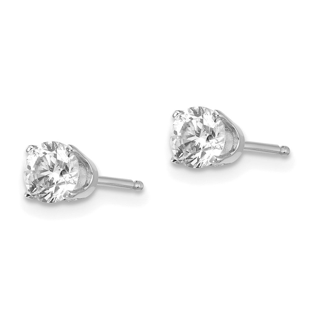 14K Weißgold 14kw.75ct I2 K L Diamant Ohrstecker Push auf Ohrstecker