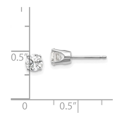 14K Weißgold 14kw.75ct I2 K L Diamant Ohrstecker Push auf Ohrstecker
