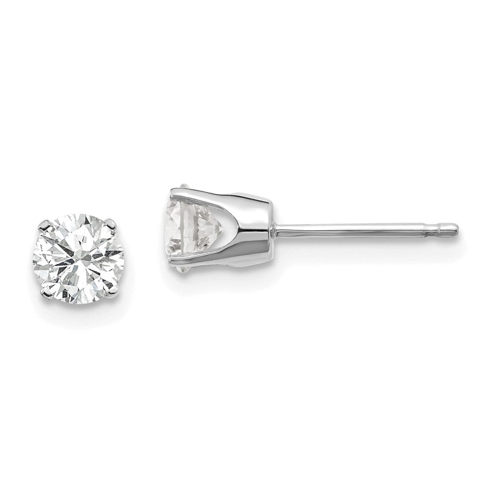14K Weißgold 14kw.75ct I2 K L Diamant Ohrstecker Push auf Ohrstecker