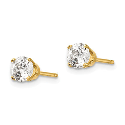 14K Gelbgold 14ky.85ct. I2 K L Diamant Ohrstecker Push auf Ohrstecker