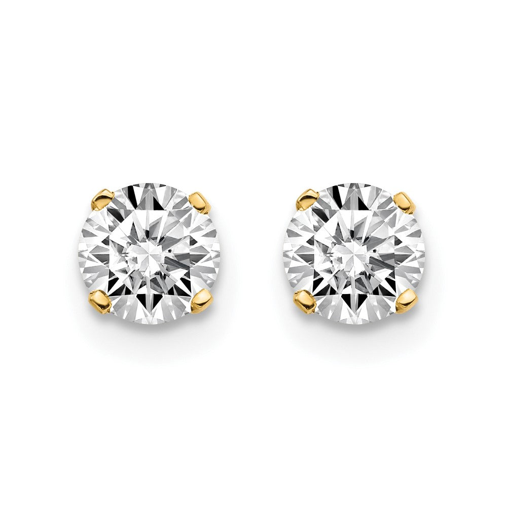 14K Gelbgold 14y.85ct. I1 J K Diamant Ohrstecker Push auf Ohrstecker