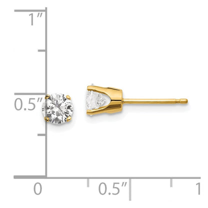 14K Gelbgold 14ky.85ct. I2 K L Diamant Ohrstecker Push auf Ohrstecker