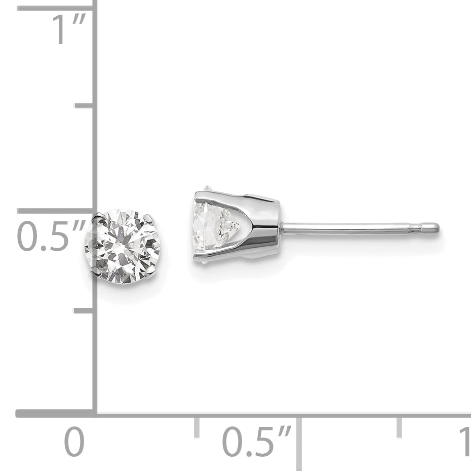 14K Weißgold 14kw.85ct I2 K L Diamant Ohrstecker Push auf Ohrstecker
