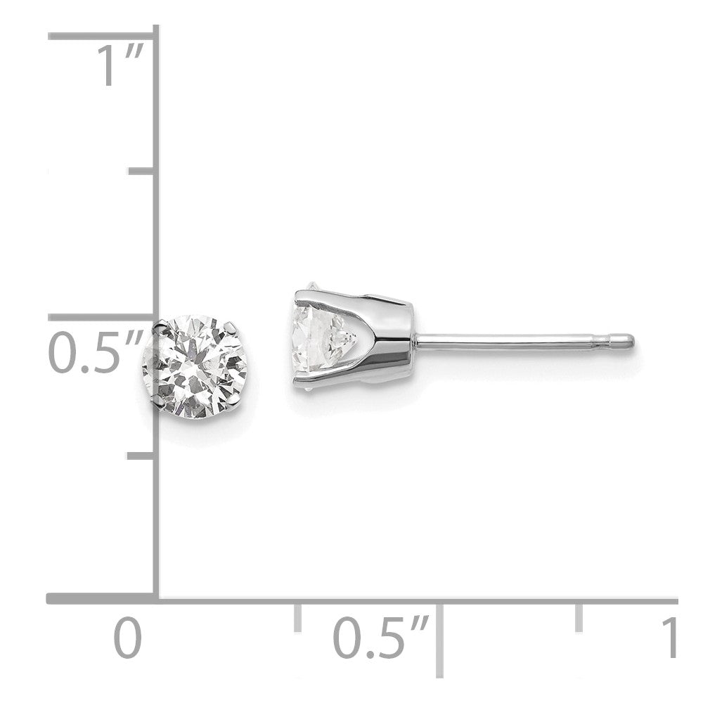 14K Weißgold.85ct I1 J K Diamant Ohrstecker Push auf Ohrstecker