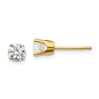 14K Gelbgold 14ky.85ct. I2 K L Diamant Ohrstecker Push auf Ohrstecker
