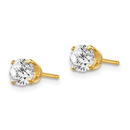 14K Gelbgold 14ky.95ct. I2 K L Diamant Ohrstecker Push auf Ohrstecker