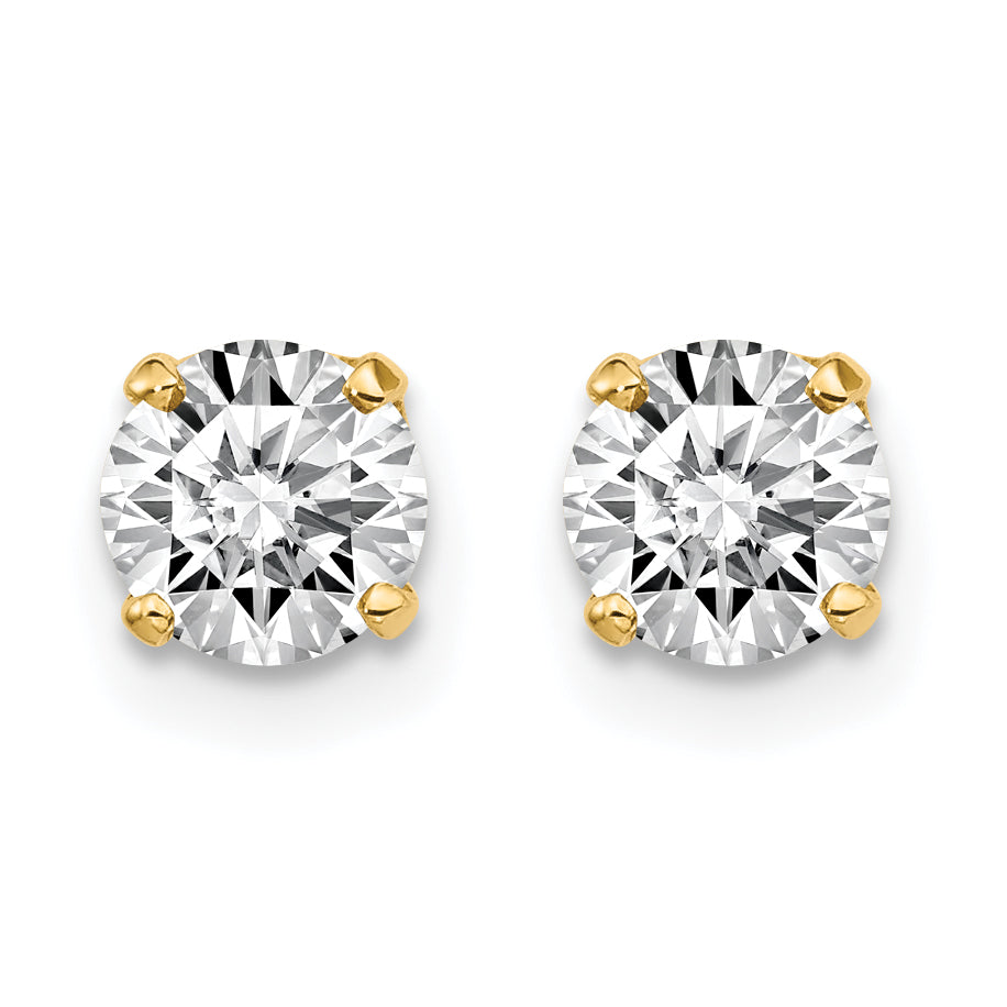 14K Gelbgold 14y.95ct. I1 J K Diamant Ohrstecker Push auf Ohrstecker