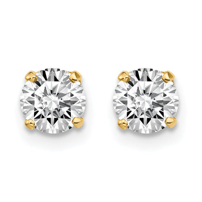 14K Gelbgold 14y.95ct. I1 J K Diamant Ohrstecker Push auf Ohrstecker