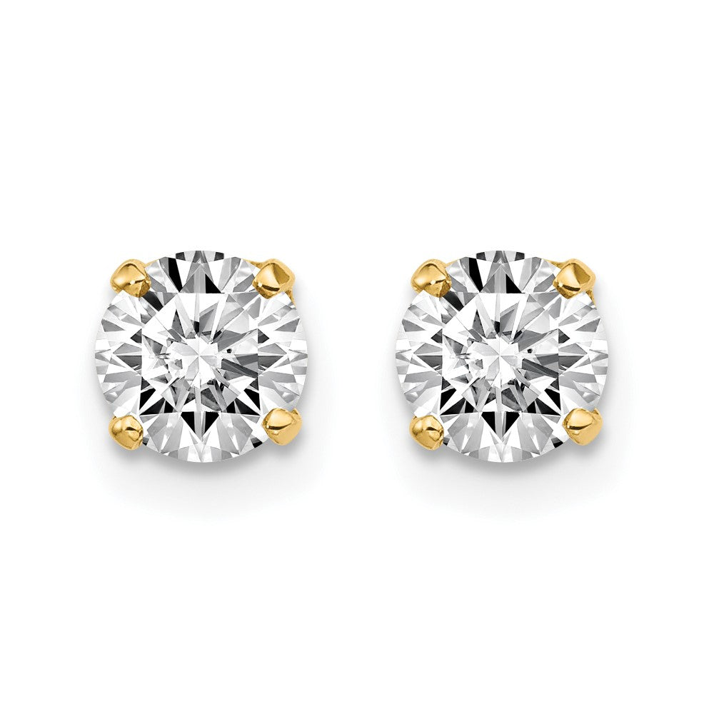 14K Gelbgold 14ky.95ct. I2 K L Diamant Ohrstecker Push auf Ohrstecker