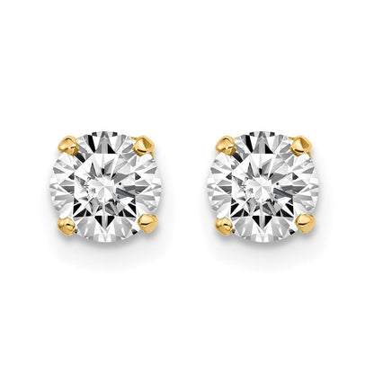 14K Gelbgold 14ky.95ct. I2 K L Diamant Ohrstecker Push auf Ohrstecker
