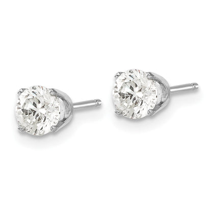 14K Weißgold 14kw.95ct I1 J K Diamant Ohrstecker Push auf Ohrstecker