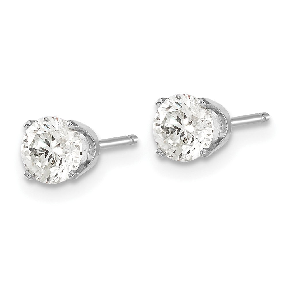 14K Weißgold 14kw.95ct I2 K L Diamant Ohrstecker Push auf Ohrstecker