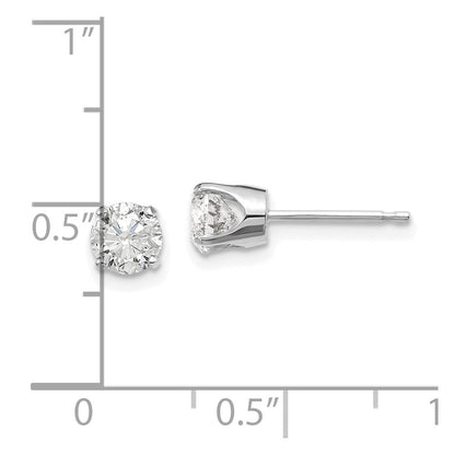 14K Weißgold 14kw.95ct I2 K L Diamant Ohrstecker Push auf Ohrstecker
