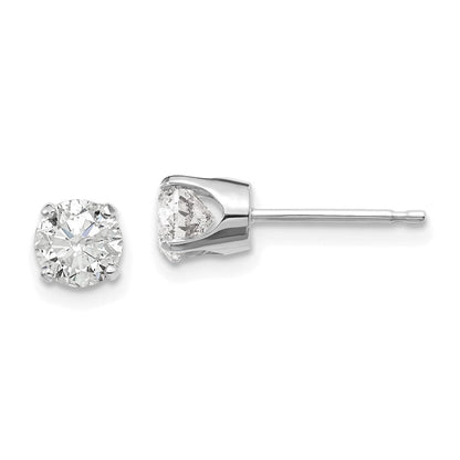 14K Weißgold 14kw.95ct I2 K L Diamant Ohrstecker Push auf Ohrstecker
