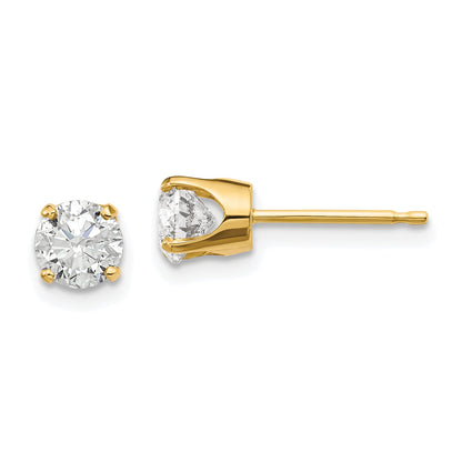 14K Gelbgold 14y.95ct. I1 J K Diamant Ohrstecker Push auf Ohrstecker