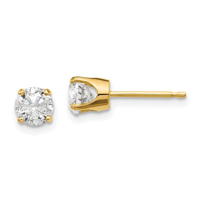 14K Gelbgold 14ky.95ct. I2 K L Diamant Ohrstecker Push auf Ohrstecker