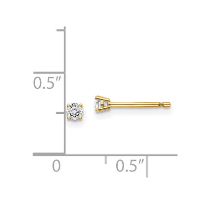 14 Karat 0,10 ct. I1 J K Diamant-Ohrstecker mit Steckverschluss