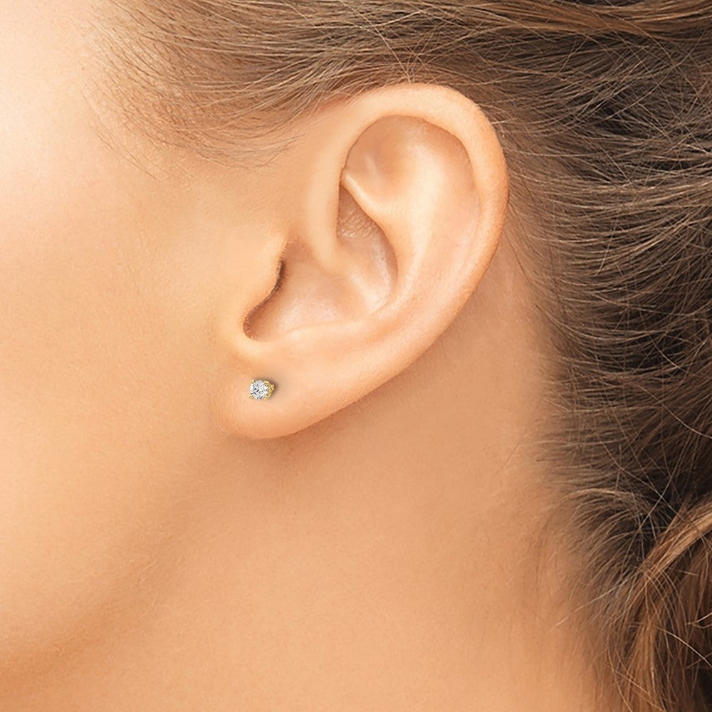 14K Diamant-Ohrstecker mit Push-on-Verschluss, .15 ct. Gesamtgewicht, I1, J-K