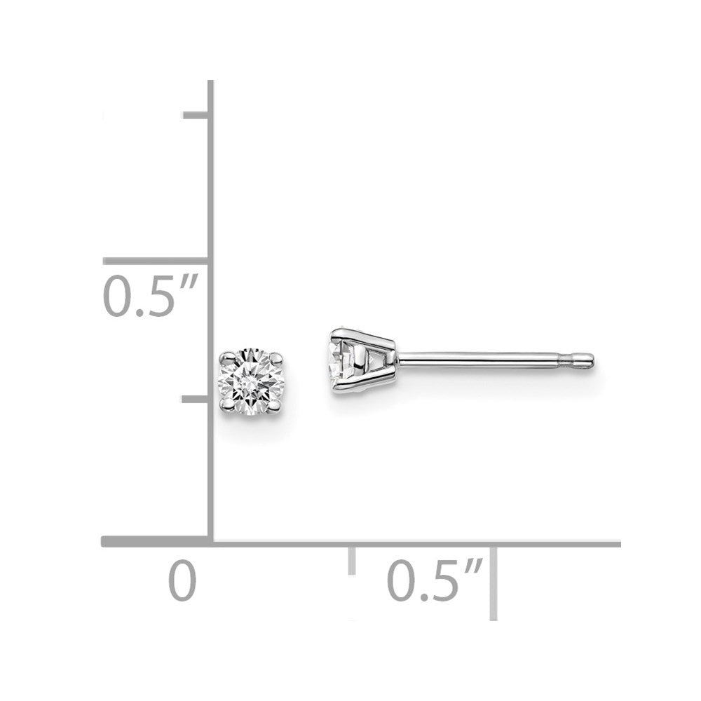 14K Weißgold 14kw.20ct I1 J K Diamant Ohrstecker Push auf Ohrstecker