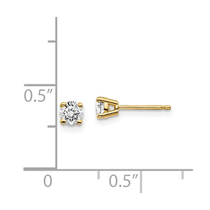 14K .30 ct. I1 J K Diamant-Ohrstecker mit Push-on-Verschluss