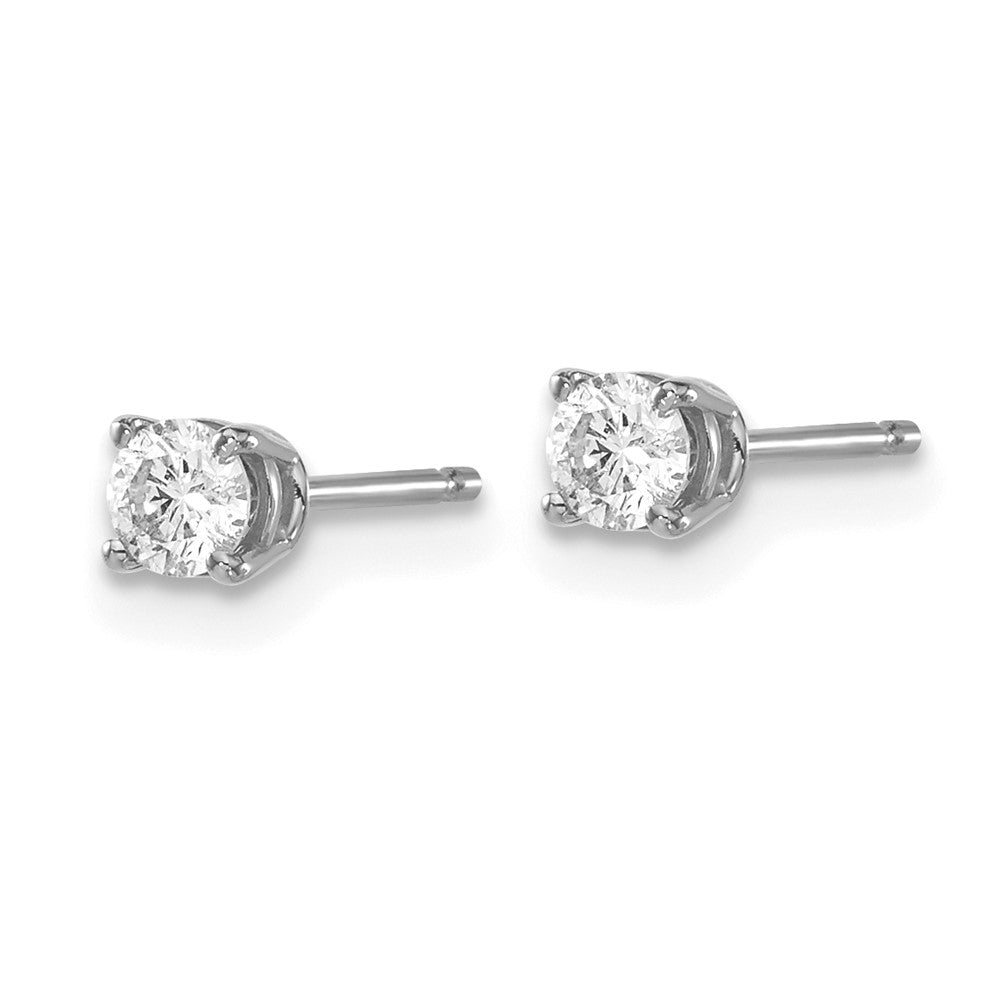 14K Weißgold 0,30 ct. I1 J-K Diamant-Ohrstecker mit Steckverschluss