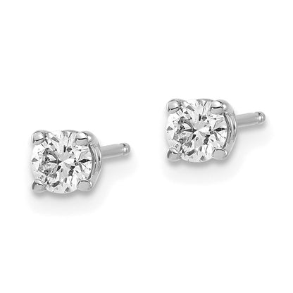 14K Weißgold 0,40 ct. I1 J-K Diamant-Ohrstecker mit Steckverschluss