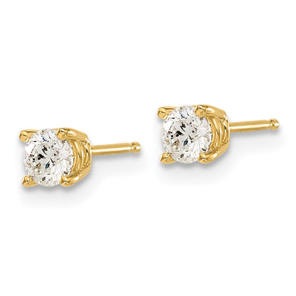 14 Karat 0,50 ct. I1 J-K Diamant-Ohrstecker mit Steckverschluss