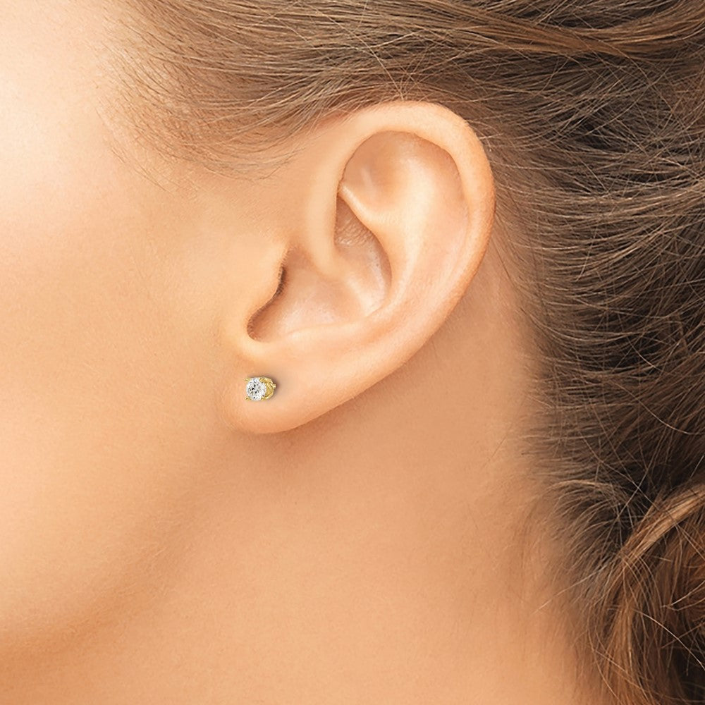 14 Karat 0,50 ct. I1 J-K Diamant-Ohrstecker mit Steckverschluss