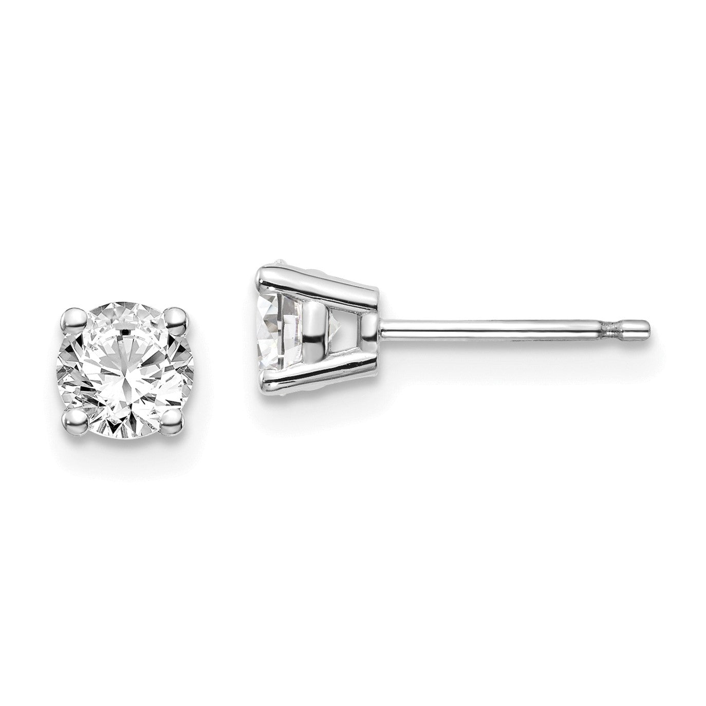 14K Weißgold 14kw.70ct I1 J K Diamant Ohrstecker Push auf Ohrstecker