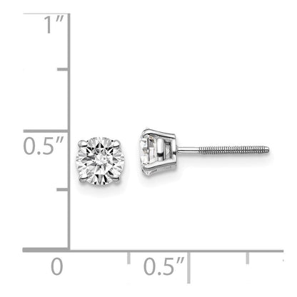 14K Weißgold 14kw 1.00ct Vs2/si1 G I Diamant Ohrstecker Thread Auf/off Ohrstecker