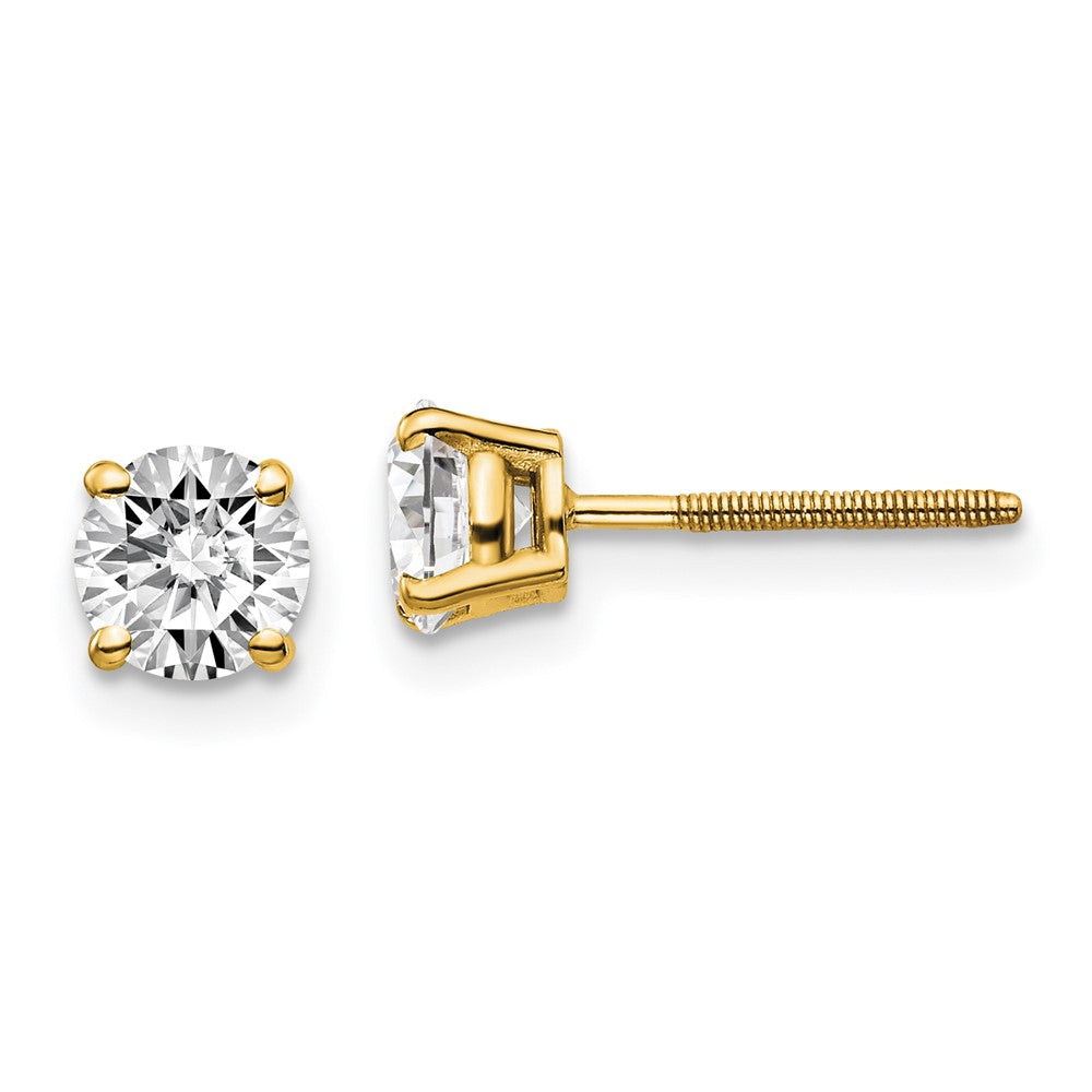 14K Gelbgold 14ky 1.00ct. Vs2/si1 G I Diamant Ohrstecker Thread Auf/off Ohrstecker