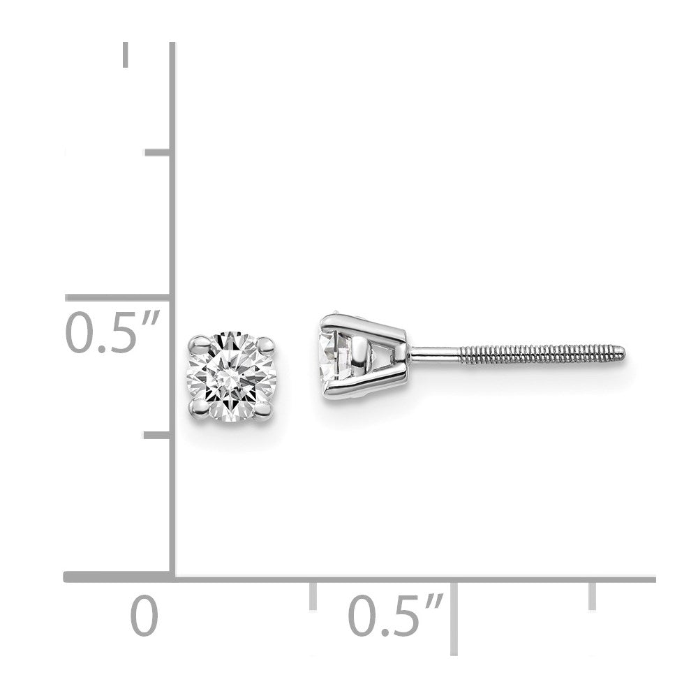14K Weißgold 14kw.50ct Vs2/si1 G I Diamant Ohrstecker Thread Auf/off Ohrstecker